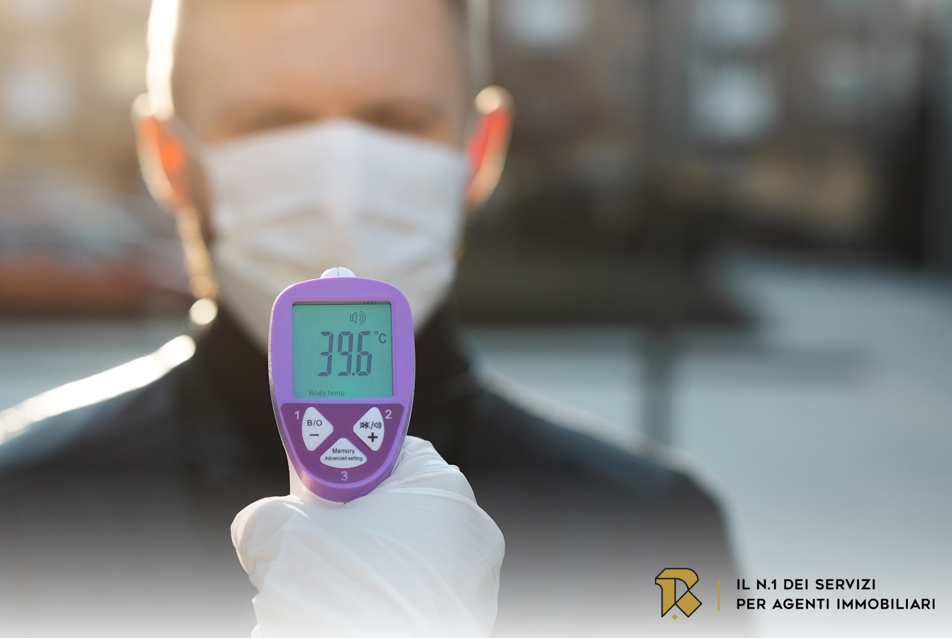 Rilevazione e registrazione temperatura corporea Agenzia Immobiliare